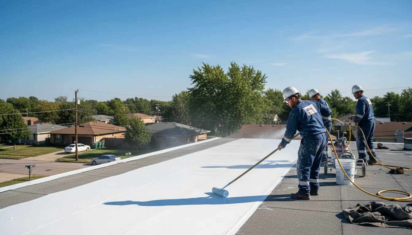 Commercial roof coating in Victor, NY near me
